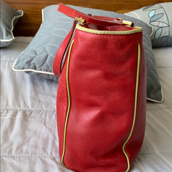 Kate Spade Vintage Leather Red Handbag - Picture 4 of 8